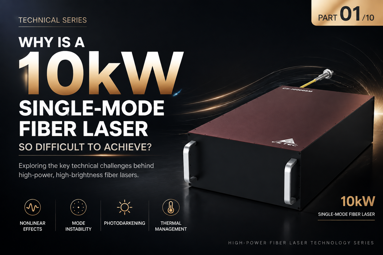10kW Single-Mode Fiber Laser